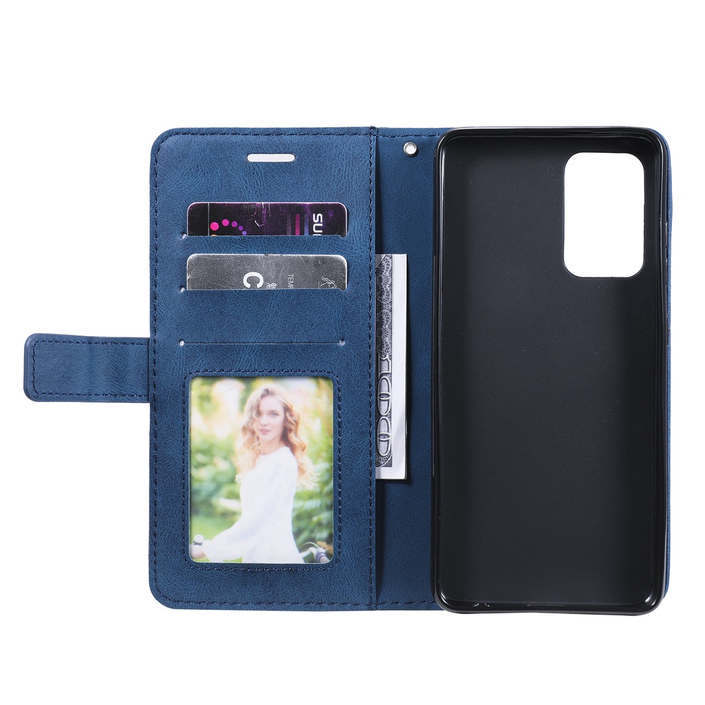 Bao Da Điện Thoại Nắp Lật Kèm Ngăn Đựng Thẻ Cho Oppo Reno 6 5 4 Pro Lite 4f 5z Find X3 Lite Neo Giá Đỡ