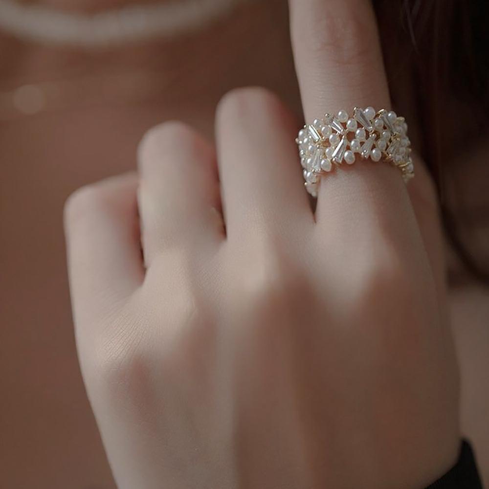 Nhẫn Đồng Sang Trọng Phong Cách Hàn Quốc Cho Nữ