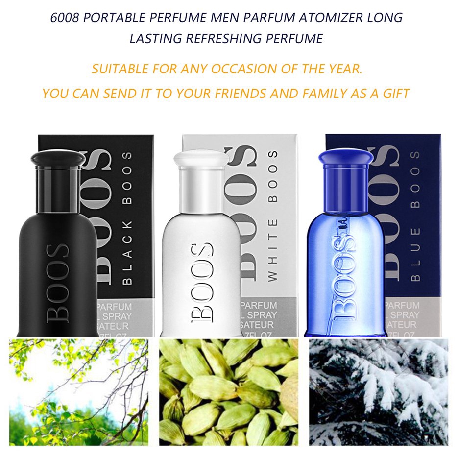 Nước hoa nam 6008 hương thơm tươi mát lâu trôi thiết kế nhỏ gọn