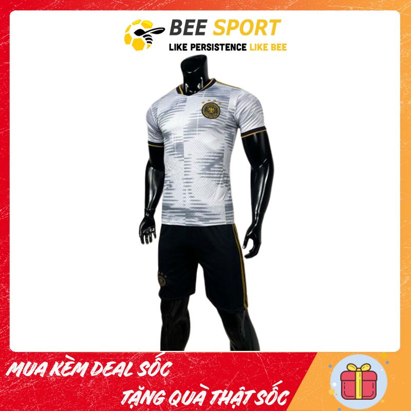 Áo đội tuyển Đức - Áo đá banh chất liệu thun lạnh cao cấp, thấm hút, thoáng mát, bền màu