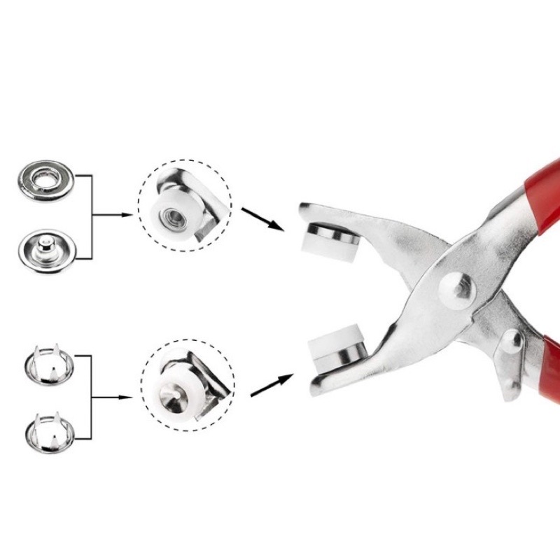 Kìm bấm cúc vành 4 chi tiết