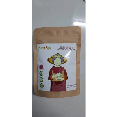 Bột khoai lang tím sấy lạnh 50g-nguyên chất rau củ sấy lạnh cho bé ăn dăm, Chính hãng