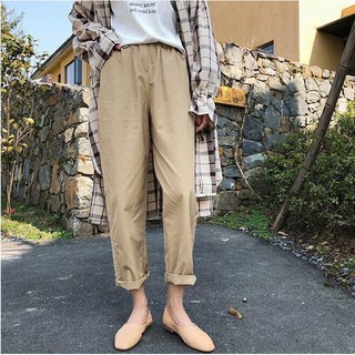 QUẦN KAKI CẠP CÚC BASIC PANTS ĐEN BE UNISEX - (Sp sẵn)