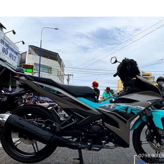 Tem Rời Exciter 150 Xám Đen 2021 - Tem Chuẩn Đẹp