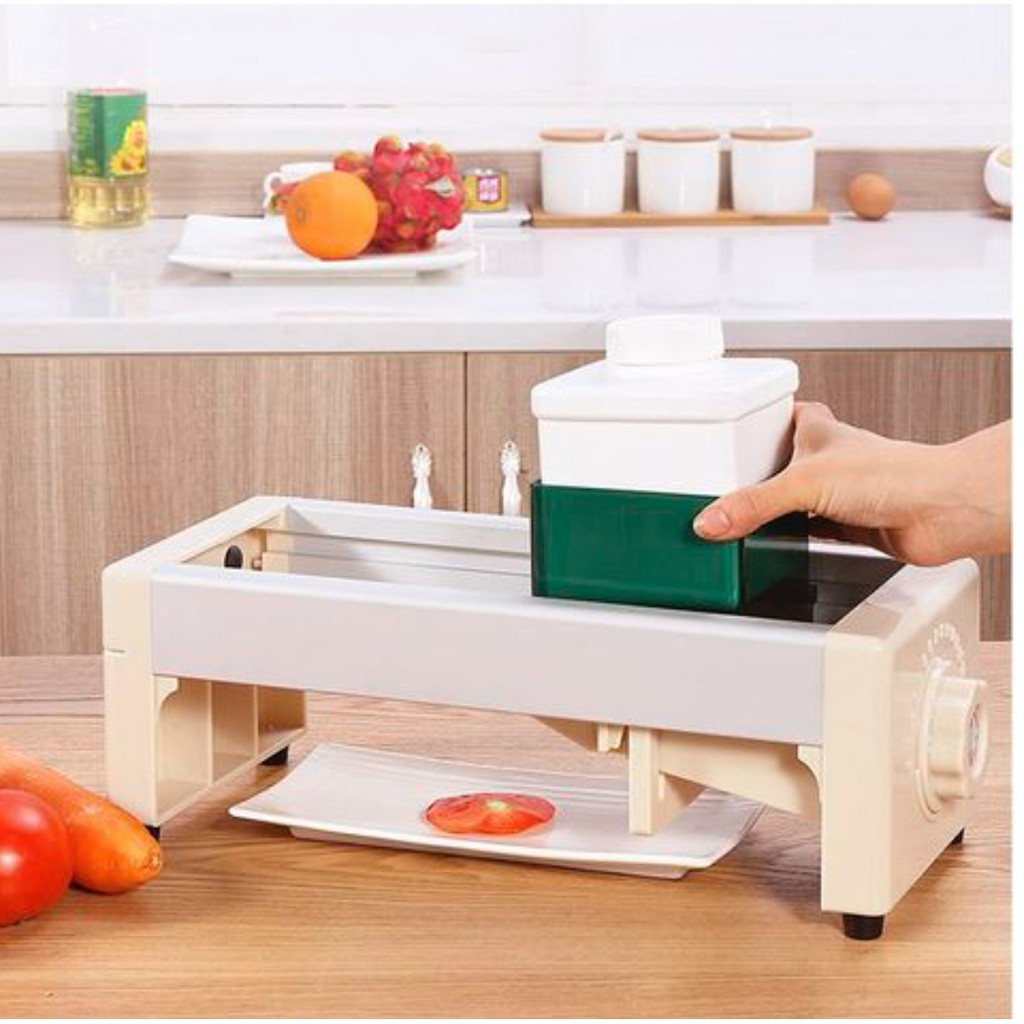 Máy Thái Lát Hoa Quả - Máy Cắt Hoa Quả - Cỡ Dao 0 - 12MM