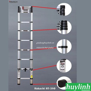 Thang nhôm rút gọn Hakachi HT-380/380CP