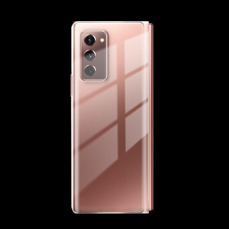 Samsung Galaxy Z Fold 2 5G Case Transparent Hard PC Cover For Galaxy Z Flip Galaxy Fold 5G Folding Mobile Phone Front+Back Protective Case