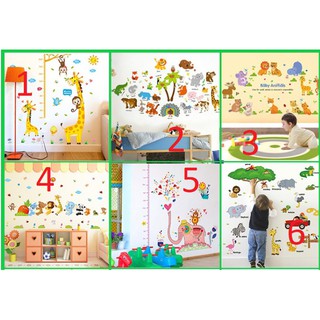 combo 6 decal tranh dán tường cho bé yêu