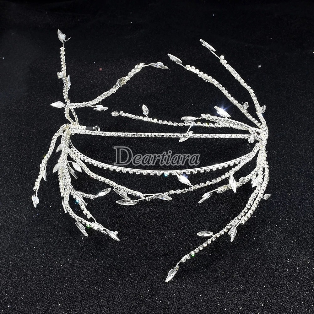 Vương miện hình lá thanh lịch cho cô dâu