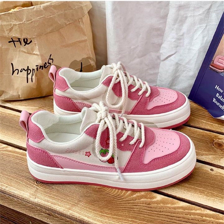 Giày Thể Thao Canvas Đế Dày Phong Cách Hong Kong Kiểu Mới Cho Nữ