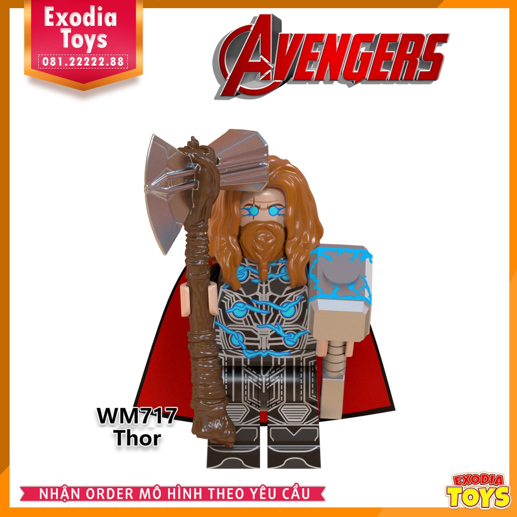 Xếp hình minifigure Biệt Đội Siêu Anh Hùng Avengers : Hồi Kết - Đồ Chơi Lắp Ghép Sáng Tạo - WM6063