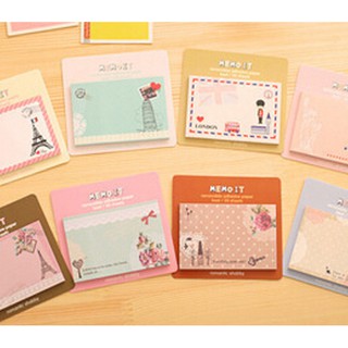 combo 5 tập Giấy note (ghi chú) hình chữ nhật cute - siêu rẻ