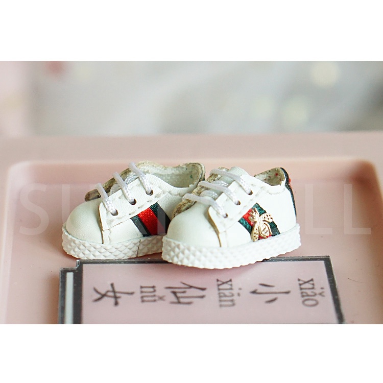 Giày bốt da cho búp bê BJD ob11 GSC 1/12