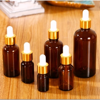 Combo 100 lọ chiết serum 5ml/10ml ,lọ chiết mỹ phẫm thủy tinh nắp bóp nhỏ giọt khoen vàng