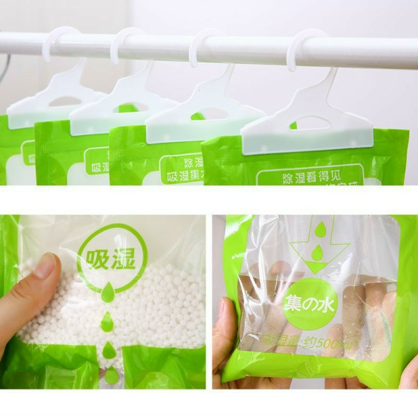 Túi Hút Ẩm Đa Năng Có 2 Ngăn Chống Ẩm Mốc Treo Tủ Quần Áo