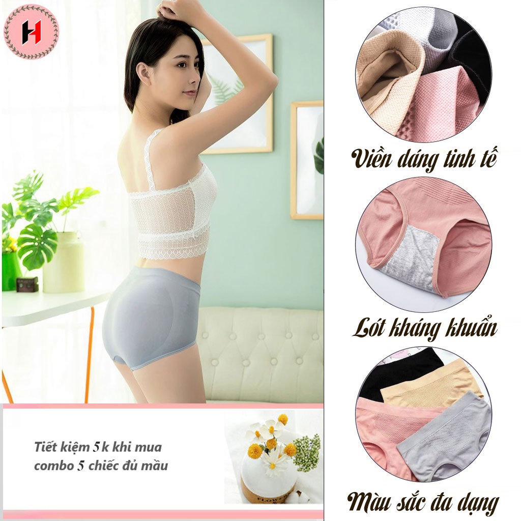 [HÀNG LOẠI 1] Quần lót nữ kháng khuẩn cotton cao cấp co giãn 4 chiều có túi zip cho 40-63kg QL18