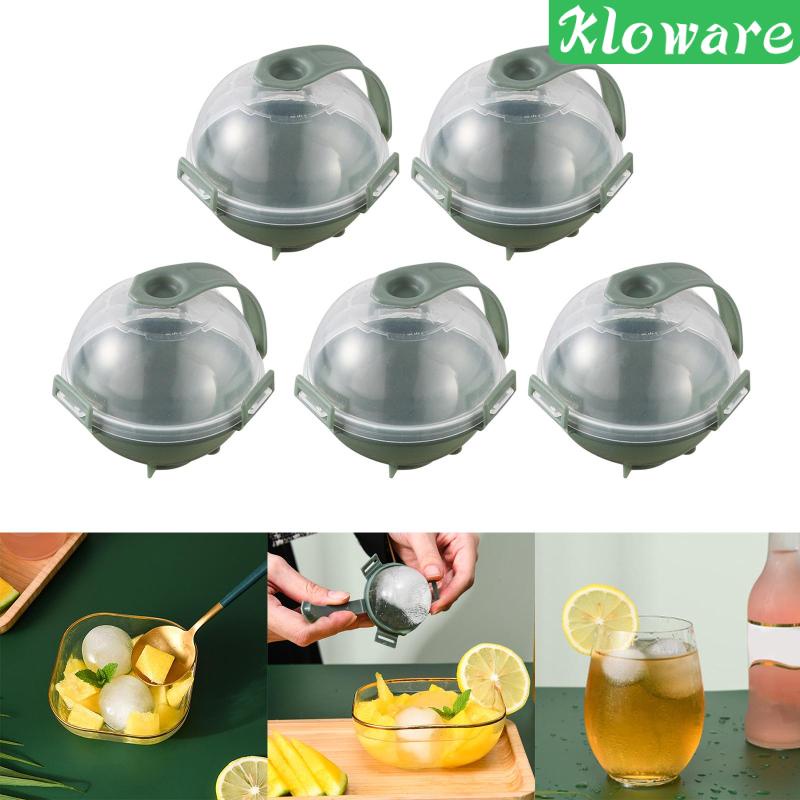 Set 5 Khuôn Nhựa Làm Đá Hình Tròn Cỡ Lớn Tiện Dụng