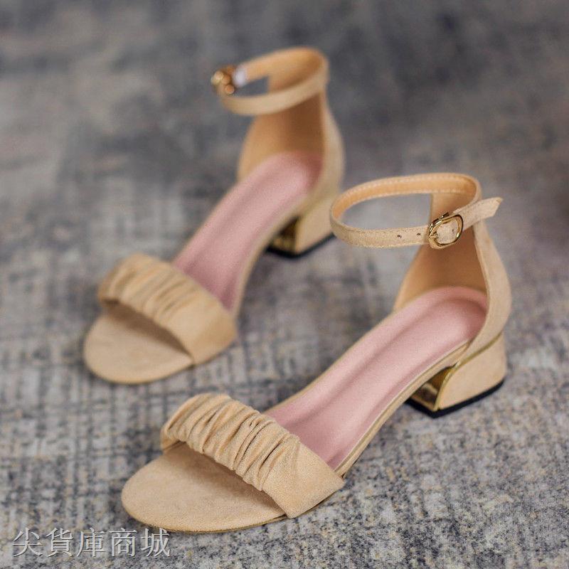 Giày Sandals Đế Thô Thanh Lịch Hợp Thời Trang Hè Cho Nữ Size 35-40