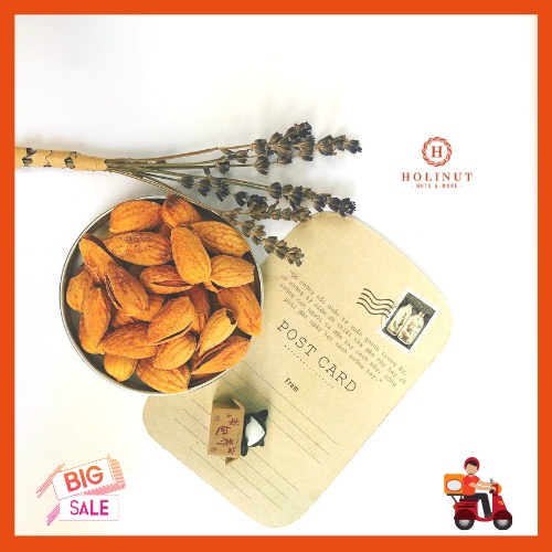500gr Hạnh nhân rang Bơ (Mỹ) thương hiệu Holinut chuẩn nhập khẩu Mỹ