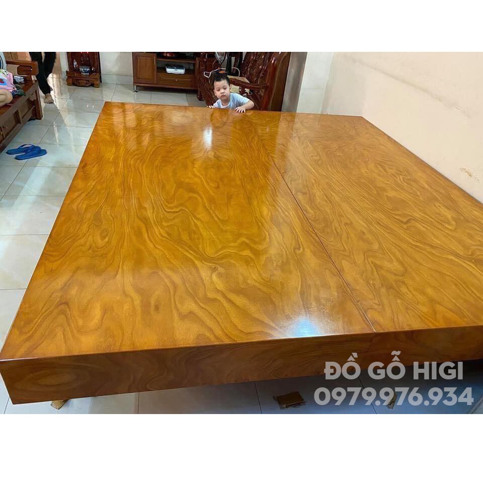 Sập  - Chiếu ngựa gỗ Cẩm Vàng