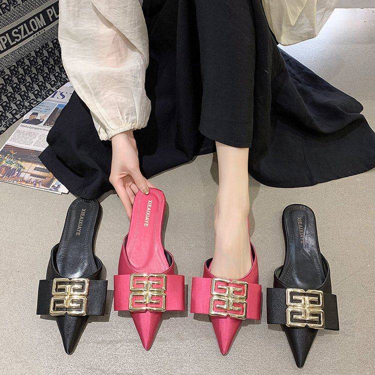 Sandal Mũi Nhọn Đế Bằng Cao Cấp Thời Trang Dành Cho Mùa Thu