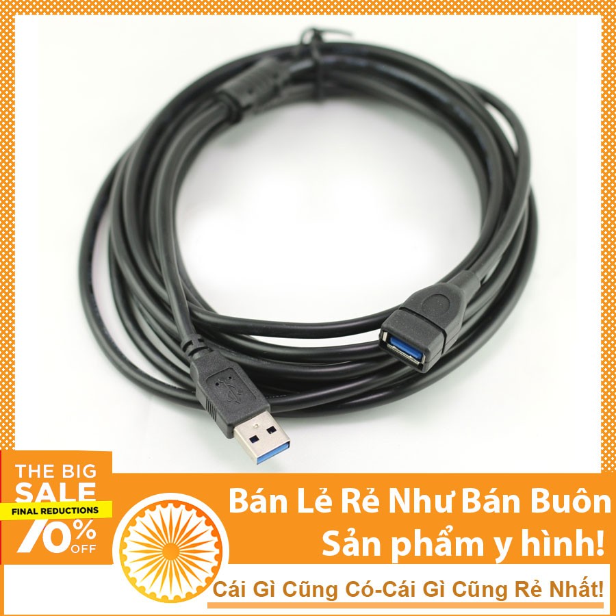 Dây Nối Dài USB Đực Cái - 1,5m