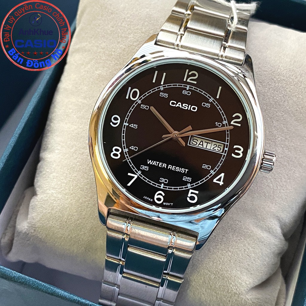 Đồng hồ nam Casio MTP-V006 MTP-V006D MTP-V006G MTP-V006SG bảo hành 1 năm chính hãng Anh Khuê dây thép | BigBuy360 - bigbuy360.vn