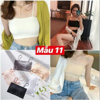 Áo bra đúc su 2 dây mảnh siêu mát (chat với shop trước khi đặt)