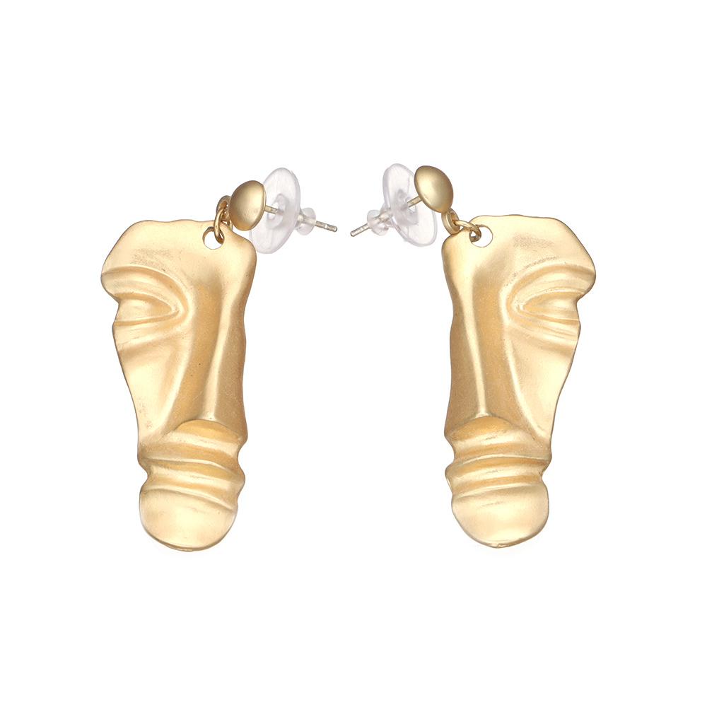 1 Đôi Bông Tai Hình Mặt Cười Bằng Hợp Kim Cho Nữ