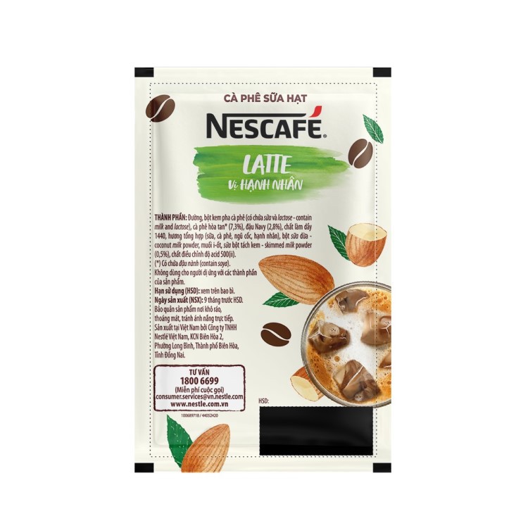 [SIÊU SALE] Cà Phê Hòa Tan Nescafé Latte Sữa Hạt có 2 vị Hạnh nhân và Hạt phỉ hộp 10 gói x 24g | BigBuy360 - bigbuy360.vn