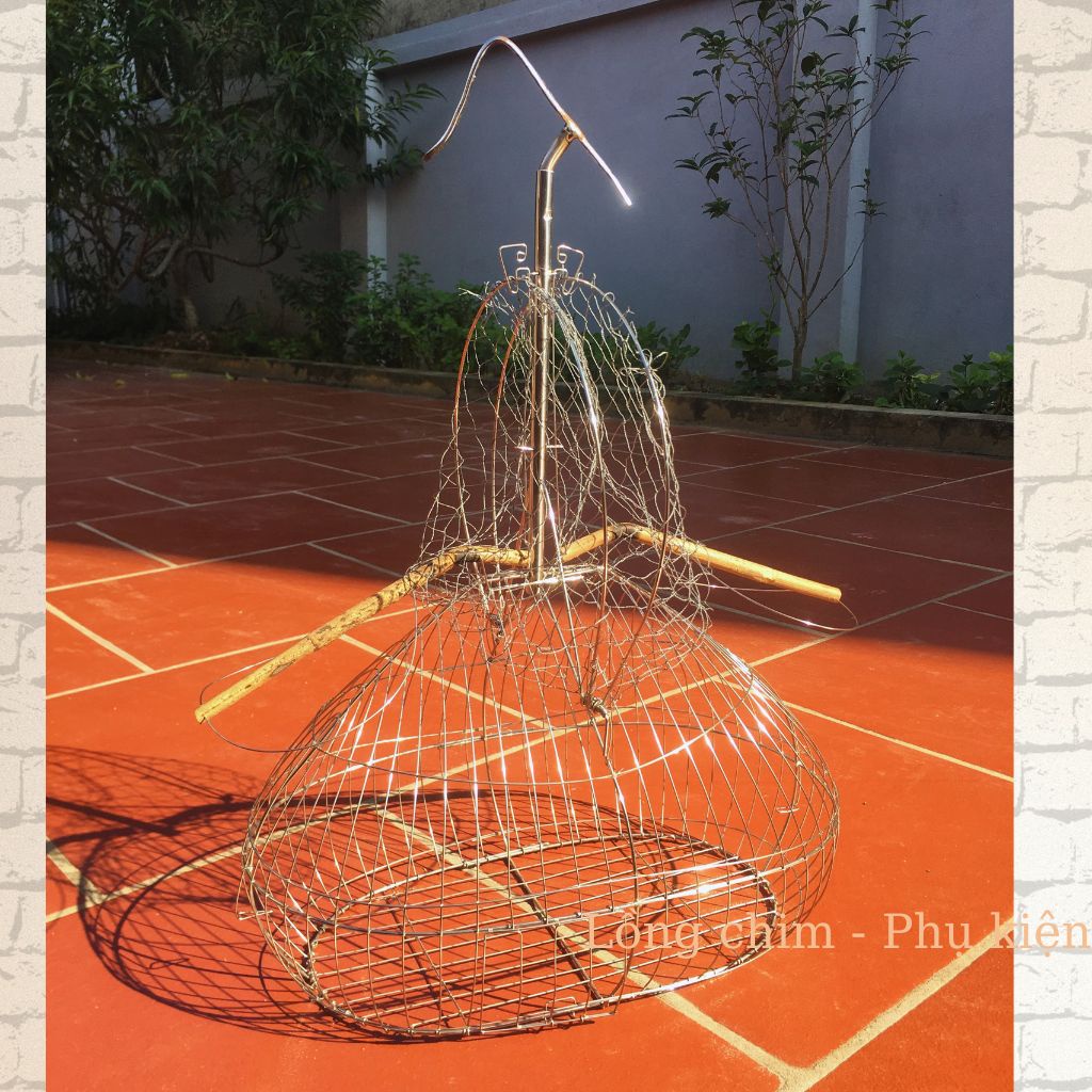 Lồng bẫy, Lồng bẫy Chào Mào, Lụp bẫy chim Chào Mào chất liệu Inox cao cấp, bền, đẹp