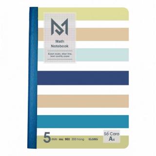 {sie ib} -   Sổ KLONG Caro A4 Math Notebook may 200 trang; MS 988