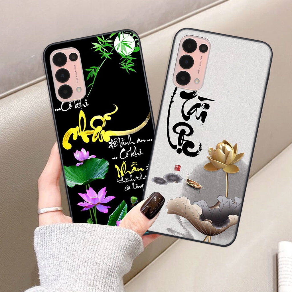 Ốp lưng Oppo RENO 5 in hình chữ tài chữ lộc, Cha Mẹ, bình an SIÊU ĐẸP