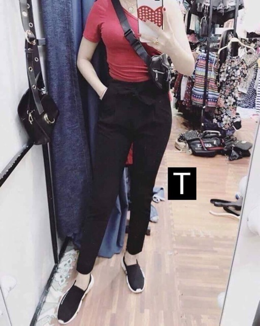Quần baggy cạp nơ T.TU577