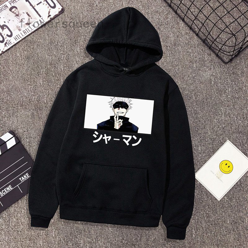Áo Hoodie Đen In Hình Jujutsu Kaisen