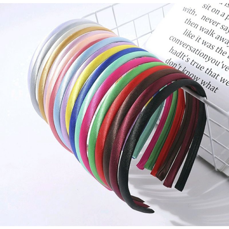 Cài tóc bọc vải satin nhiều màu