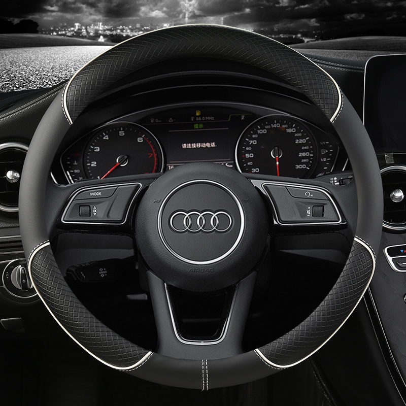 Bao Da Bọc Vô Lăng Xe Hơi Audi A1 8X A2 A3 A4 A5 A6 38cm Chống Trượt