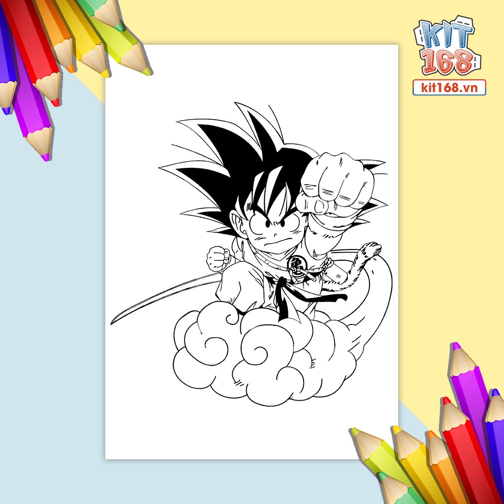 Tranh tô màu Dragon Ball TTM-0023