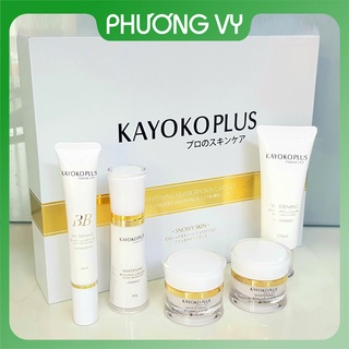 [SIÊU SALE] Bộ mỹ phẩm cao cấp Kayoko Trắng Plus 5in1, chuyên làm mờ nám, tàn nhang và dưỡng trắng da, mỹ phẩm Kayoko.