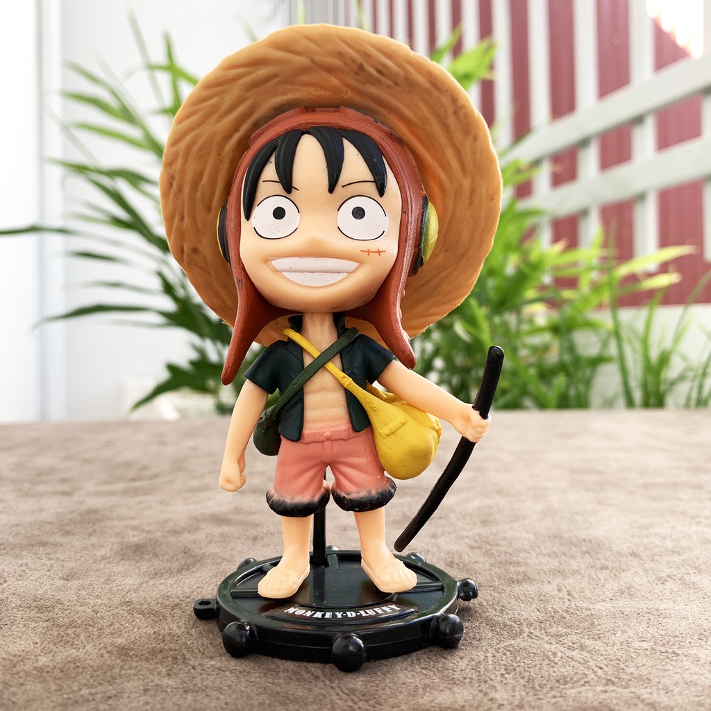 Bộ 3 Mô Hình One Piece Luffy Chibi Dễ Thương