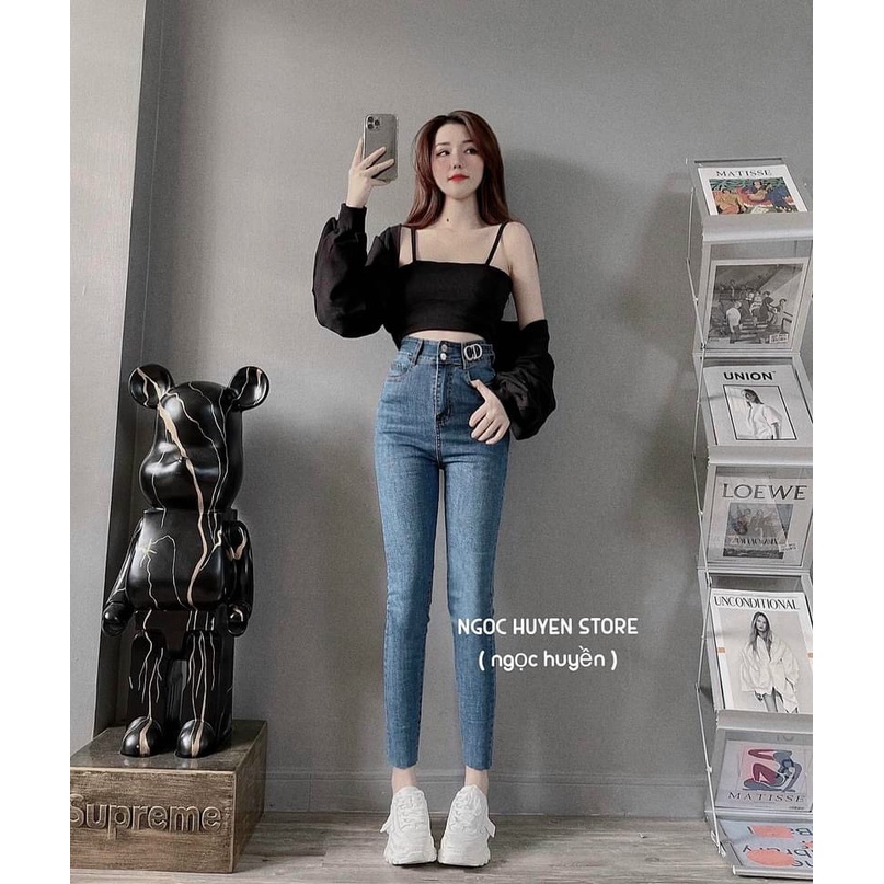 [Mã FAMARAL1 giảm 10K đơn 50K] QUẦN JEAN NỮ SKINNY DÁNG ÔM TAG CD