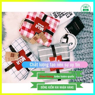 BỘ CHĂN GA GỐI ĐŨI MUJI CAO CẤP HÀNG NHẬP KHẨU 100% HÀN QUỐC