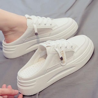 Giày thể thao hở gót đế bánh mỳ cao 5cm tôn dáng