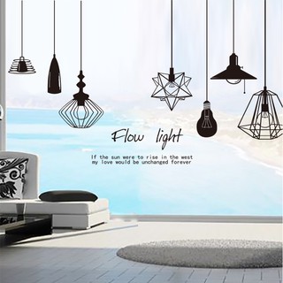 Decal dán tường đèn thả mới 01