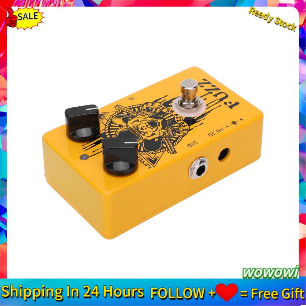 Wowowi Mini Fuzz Effect Pedal Electric Guitar Fuzzy Bear Musical Accessories Portable