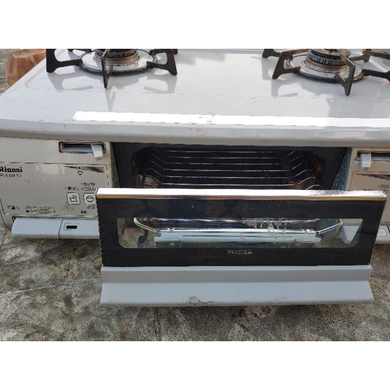 Bếp gas Rinnai Nhật Bản hàng bãi men full