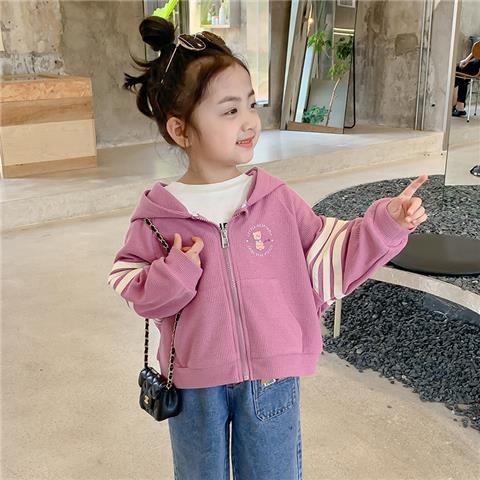 Áo Khoác Cardigan Có Mũ Trùm Thời Trang Xuân Thu 2022 Mới Cho Bé Gái