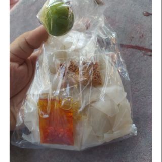 Bánh tráng xâu muối satế tắc( xâu 10bịch)