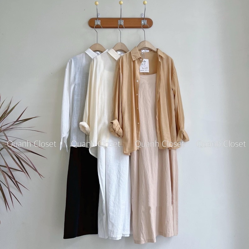 SET ĐẦM HAI DÂY KÈM SƠ MI