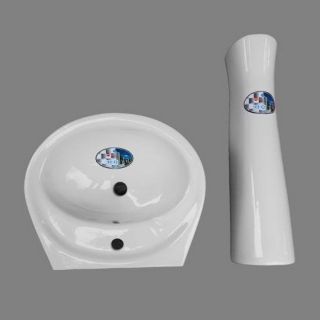 Chậu rửa lavabo + chân dài Minh Long  chân dài C284